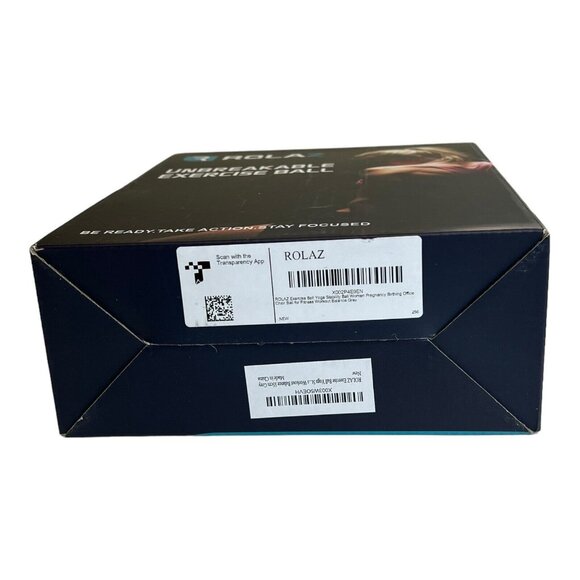 Rolaz Unbreakable Exercise Ball Yoga Stability Fitness Workout Medium Gray 55cm - Picture 11 of 11